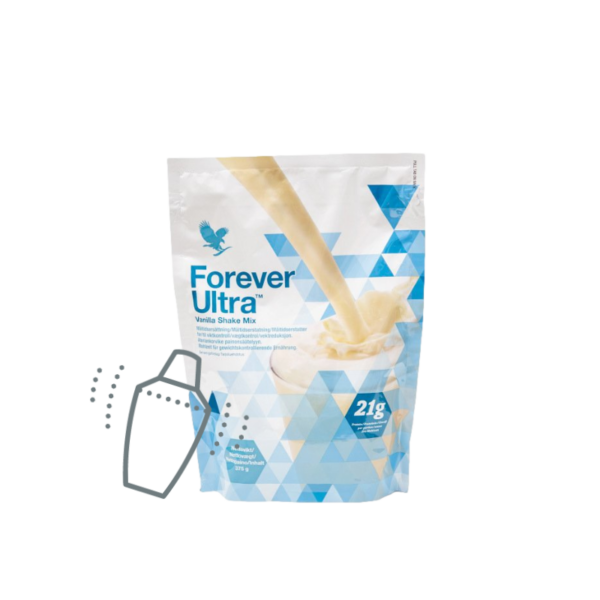 Forever Ultra Shake Mix Vanilla ist ein sättigender Mahlzeitersatz mit Vitalstoffen.